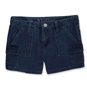 Vigoss Girls Mom Fit Denim Cargo Shorts NWT